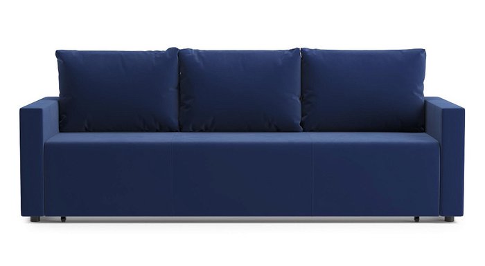 Диван-кровать Слим темно-синего цвета - купить Прямые диваны по цене 37239 Диван-кровать Слим темно-синего цвета - купить Прямые диваны по цене 37239