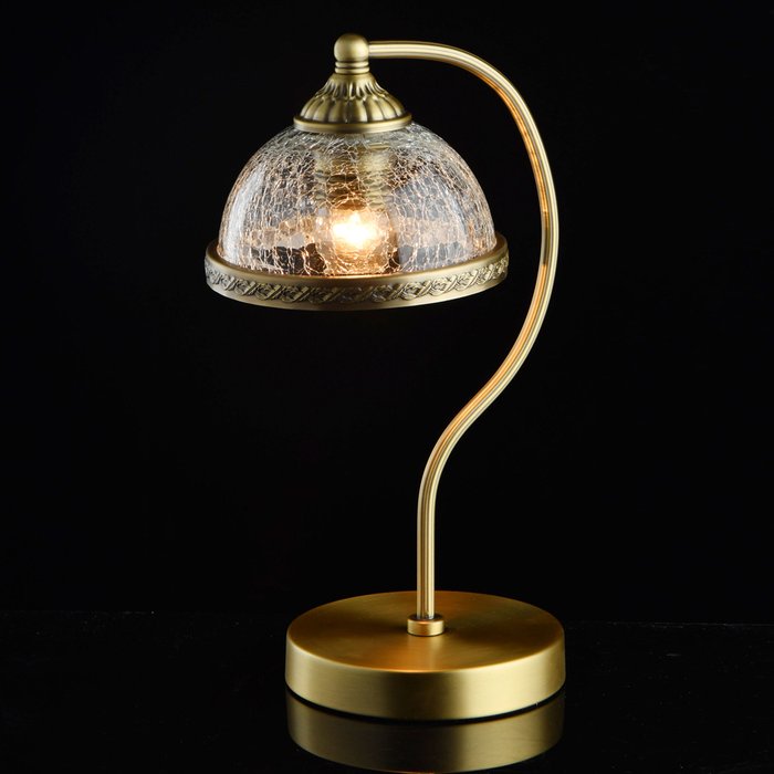 Настольная лампа Аманда с прозрачным плафоном - купить Настольные лампы по цене 16870.0