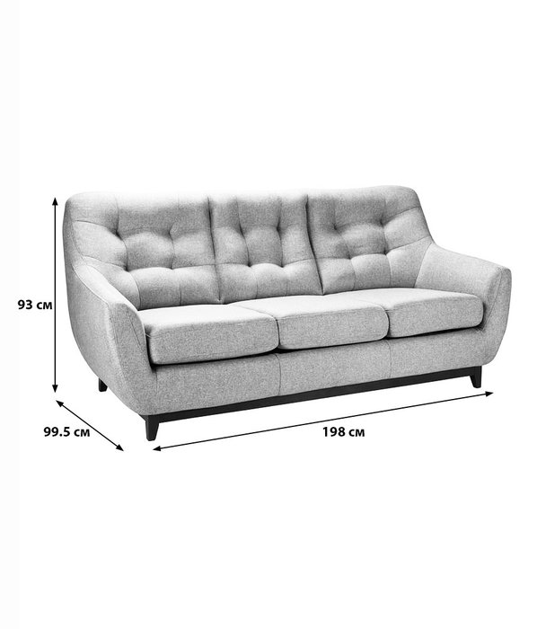 Диван-кровать Сканди Браун бежевого цвета - купить Прямые диваны по цене 99999.0