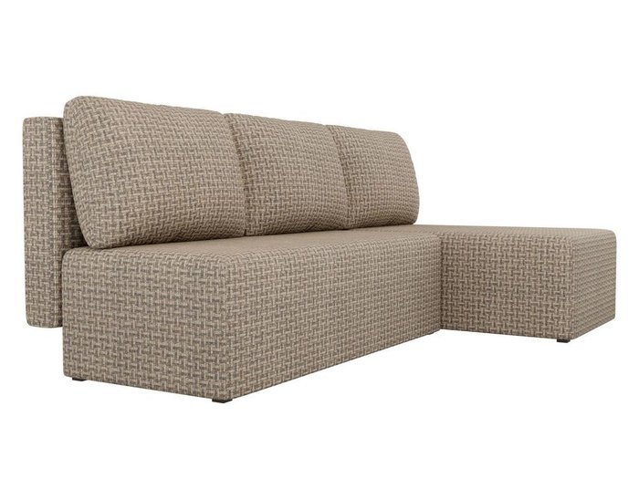 Угловой диван-кровать Поло коричневого цвета - лучшие Угловые диваны в INMYROOM