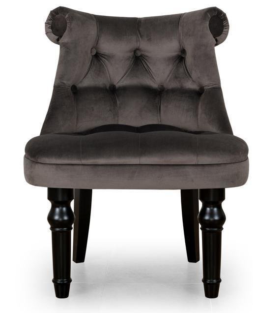 Кресло Барокко дизайн 2 темно-серого цвета - купить Интерьерные кресла по цене 15300.0