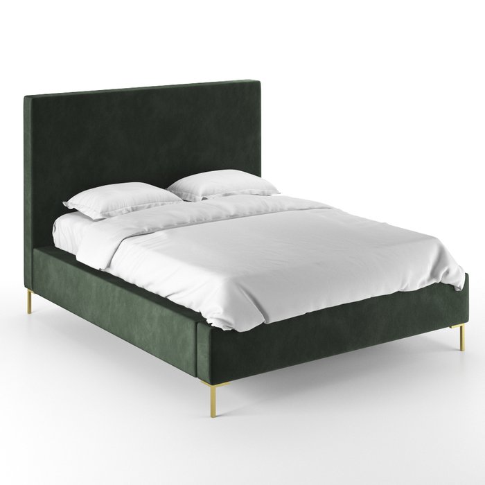 Кровать Kona 160х200 темно-зеленого цвета - купить Кровати для спальни по цене 69000.0