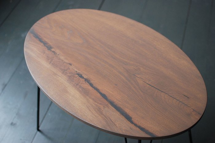 Кофейный стол Ellipse черно-коричневого цвета - купить Кофейные столики по цене 14900.0