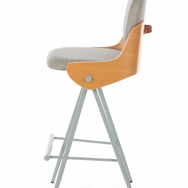 Барный стул Isla светло-серого цвета - купить Барные стулья по цене 24102.0