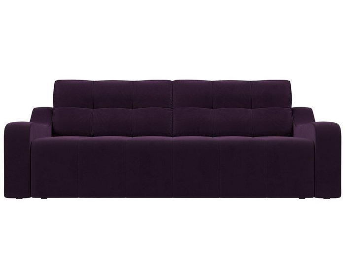 Прямой диван-кровать Итон фиолетового цвета - купить Прямые диваны по цене 48999.0