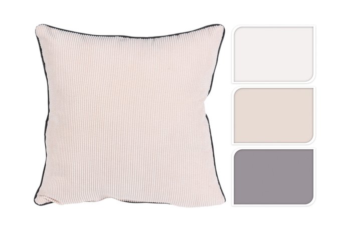 Декоративная подушка с вельветовым кантом - купить Декоративные подушки по цене 1650.0