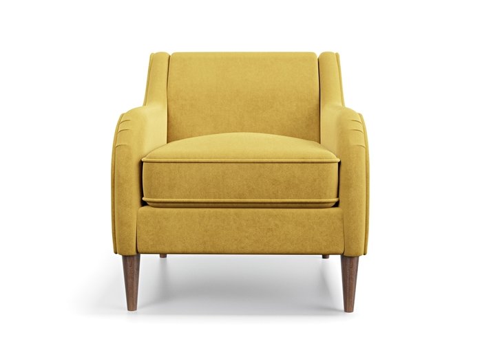 Кресло Вектор желтого цвета - купить Интерьерные кресла по цене 25990.0