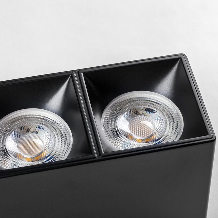 Рамка (светильник) PVC д/LED-модулей 941хх и LED-ламп D50мм RULLO 2x QUAD ЧЕРНЫЙ - купить Накладные споты по цене 1999.0 Рамка (светильник) PVC д/LED-модулей 941хх и LED-ламп D50мм RULLO 2x QUAD ЧЕРНЫЙ - купить Накладные споты по цене 1999.0