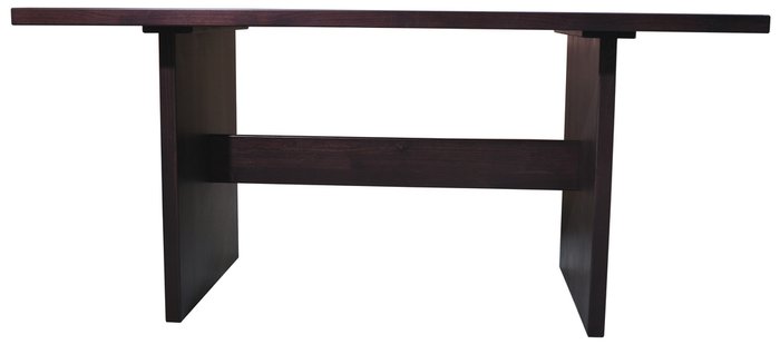 Обеденный стол из массива сосны Таос в цвете темный орех - купить Обеденные столы по цене 38900.0