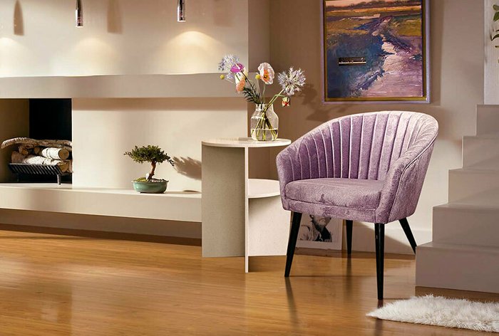 Кресло Тиана бордового цвета  - лучшие Интерьерные кресла в INMYROOM