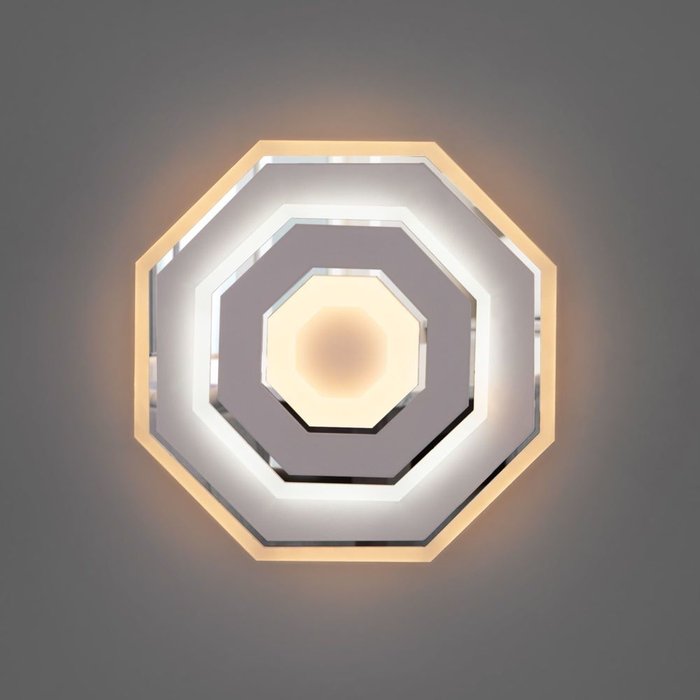 Настенный светодиодный светильник 90184/1 белый/серебро Contorni