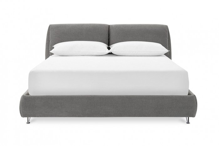Кровать 160х200 серого цвета