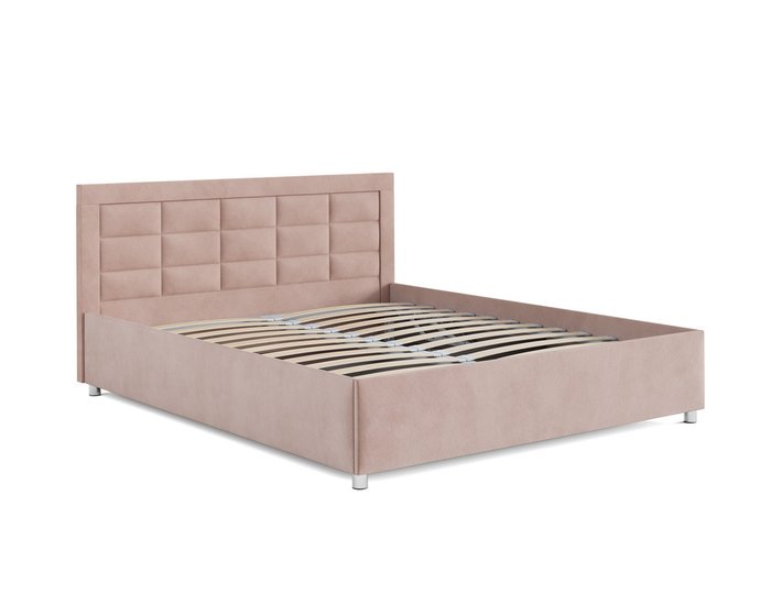 Кровать Версаль 140х190 бежевого цвета с подъемным механизмом (микровельвет) - лучшие Кровати для спальни в INMYROOM