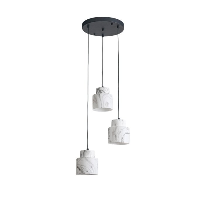 Подвесной светильник Escada 1173/3S E27*60W Black/Marble white - купить Подвесные светильники по цене 5100 Подвесной светильник Escada 1173/3S E27*60W Black/Marble white - купить Подвесные светильники по цене 5100