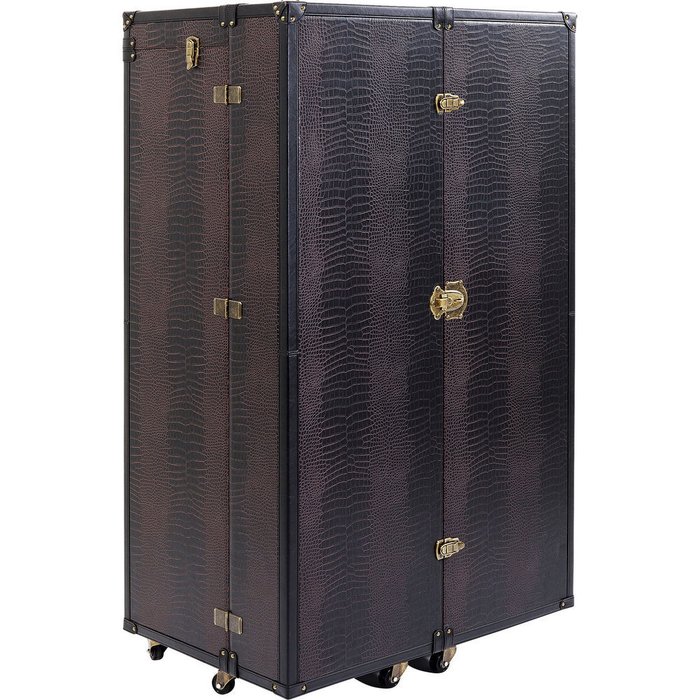 Шкаф-чемодан многофункциональный Crocodile коричневого цвета - купить Бюро и секретеры по цене 351990.0