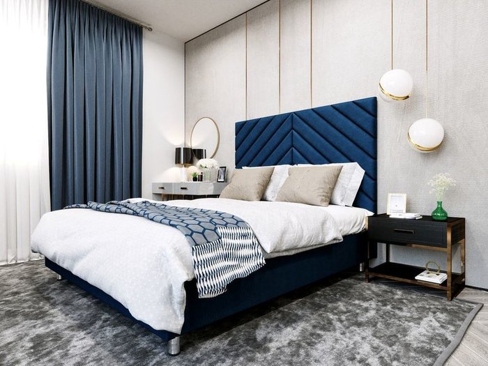 Кровать Мичиган 200х200 светло-бежевого цвета  с подъемным механизмом - купить Кровати для спальни по цене 25275.0