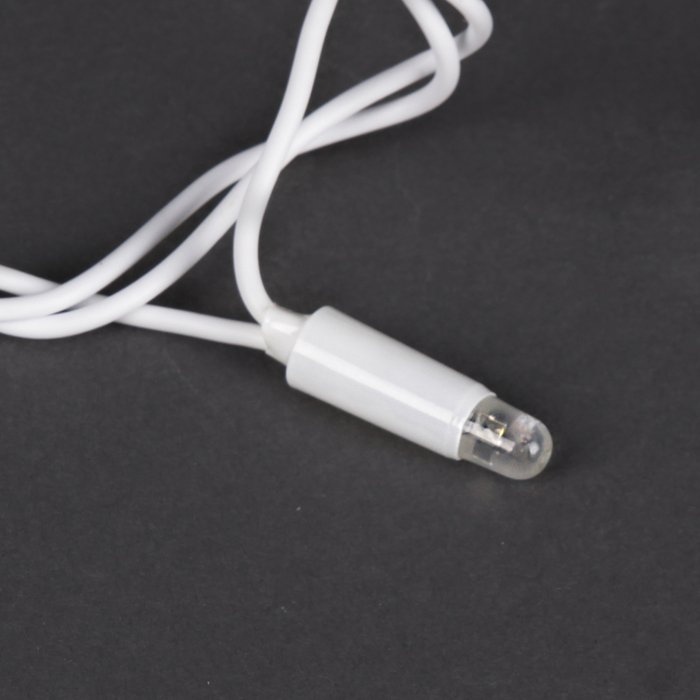 A-047B WW гирлянда светодиодная, провод белый, 30м, 300LED, влагозащищенная, IP65 - лучшие Гирлянды в INMYROOM