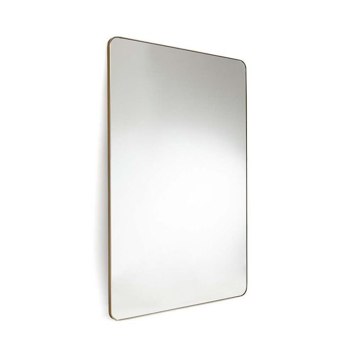 Зеркало настенное из металла Iodus цвета латунь - купить Настенные зеркала по цене 27706.0