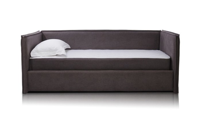 Диван-кровать Solo V1 190х120 с ящиком для белья и ортопедической решеткой коричневого цвета 