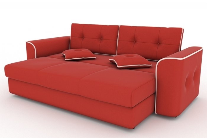 Прямой диван-кровать Narvik красного цвета - купить Прямые диваны по цене 16000.0