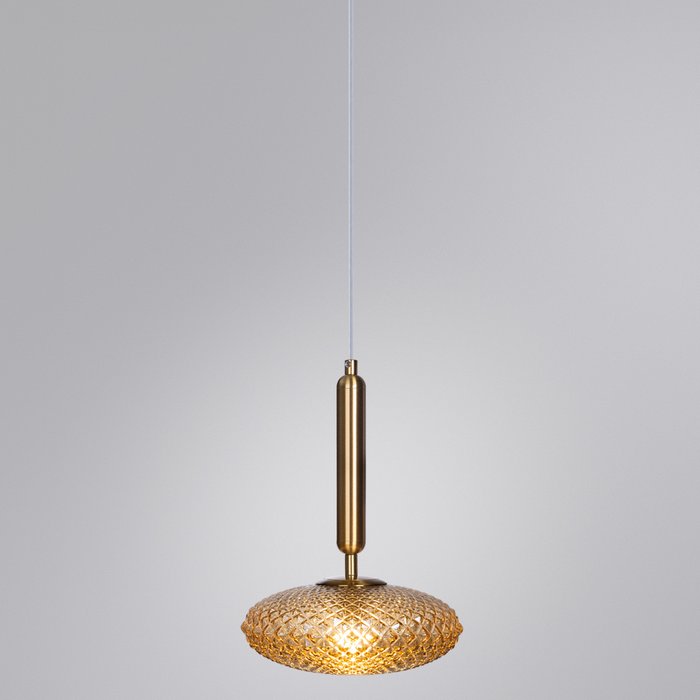 Светильник подвесной Okab золотого цвета - купить Подвесные светильники по цене 3390.0