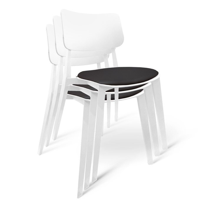 Стул Manfred с подушкой черного цвета - купить Обеденные стулья по цене 5405.0