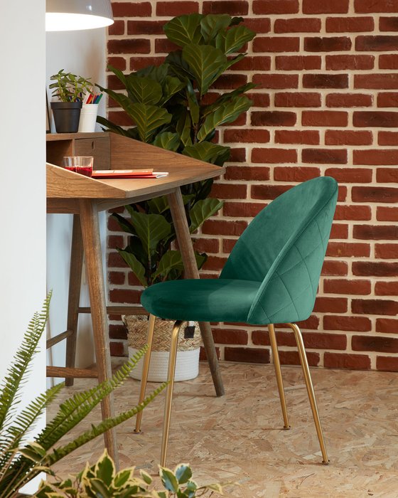 Стул Mystere зеленого цвета - лучшие Обеденные стулья в INMYROOM
