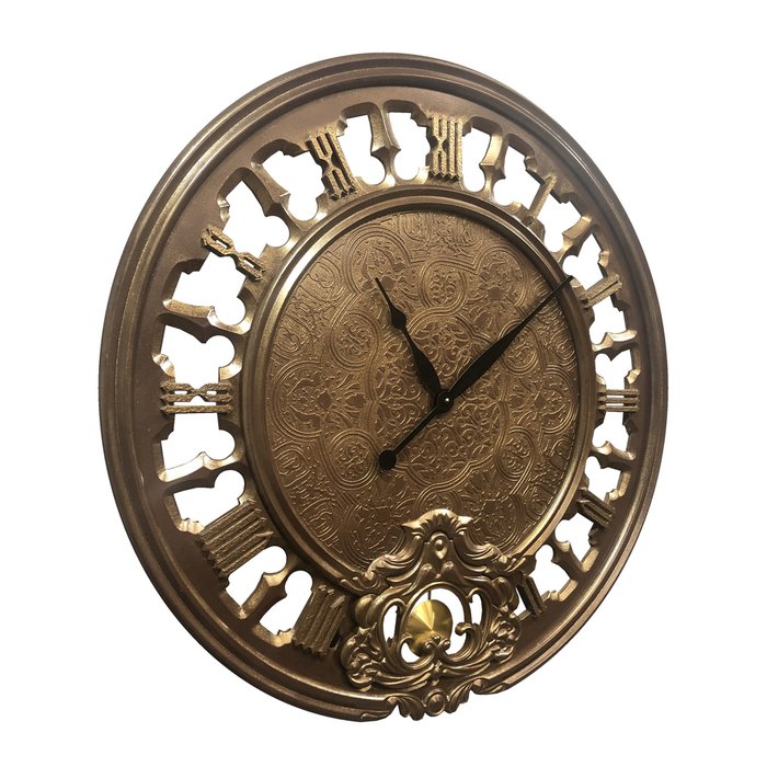 Настенные часы Fago латунного цвета - купить Часы по цене 57000.0