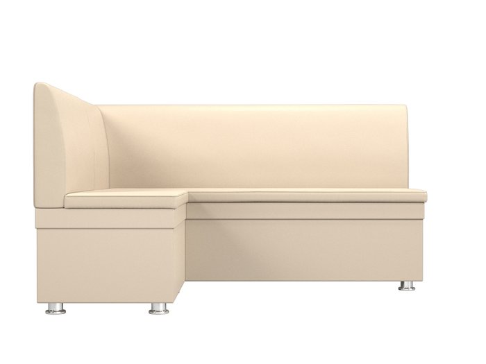 Угловой диван Уют бежевого цвета (экокожа) левый угол - купить Угловые диваны по цене 26999.0