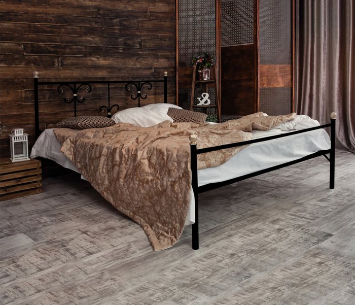 Кровать Симона 160х200 черного цвета - лучшие Кровати для спальни в INMYROOM