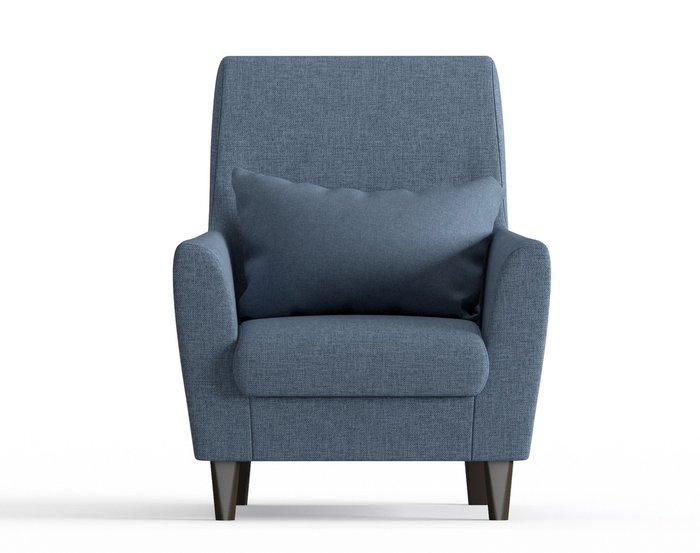 Кресло из рогожки Кастилия синего цвета - купить Интерьерные кресла по цене 10190.0