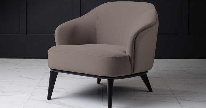 Кресло Bend темно-серого цвета - лучшие Интерьерные кресла в INMYROOM