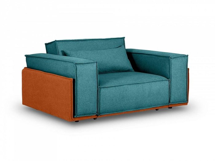 Кресло-кровать Asti бирюзово-оранжевого цвета