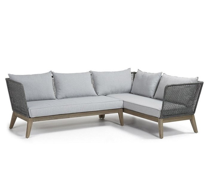 Угловой диван Relax серого цвета