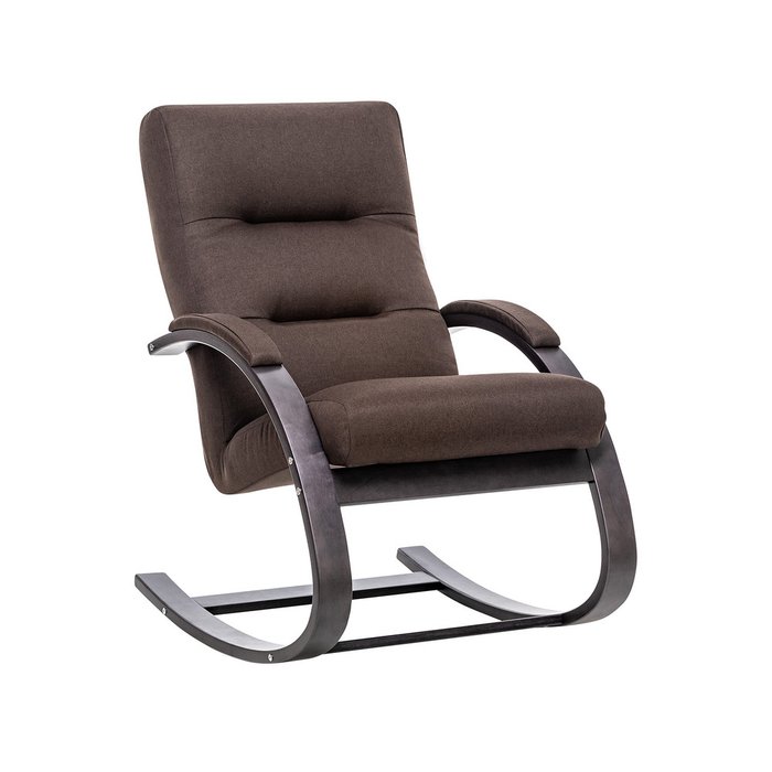 Кресло-качалка Милано серо-коричневого цвета