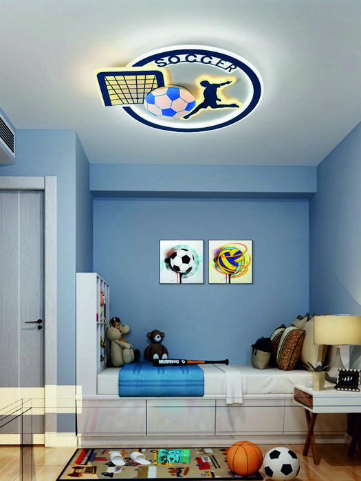Детская люстра Milen 3000К-6000К сине-белого цвета - лучшие Потолочные светильники в детскую в INMYROOM