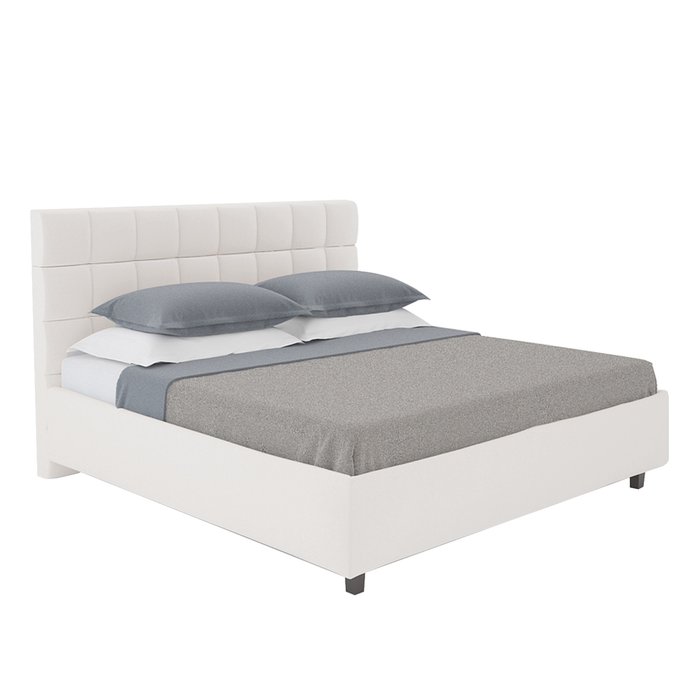 Кровать Wales Велюр Серый 140х200 - купить Кровати для спальни по цене 102000.0