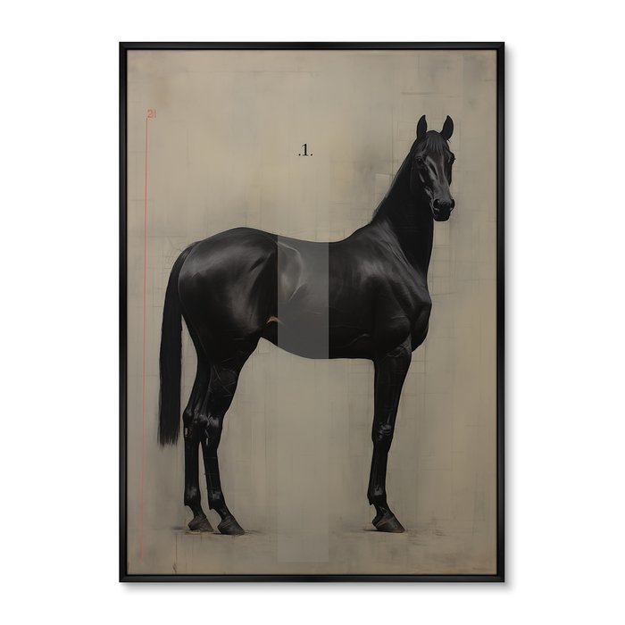 Набор из двух репродукций картин The Horses, 2024г. - лучшие Картины в INMYROOM