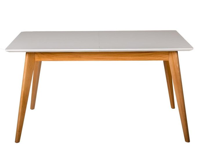 Раскладной обеденный стол Лунд серо-бежевого цвета - лучшие Обеденные столы в INMYROOM
