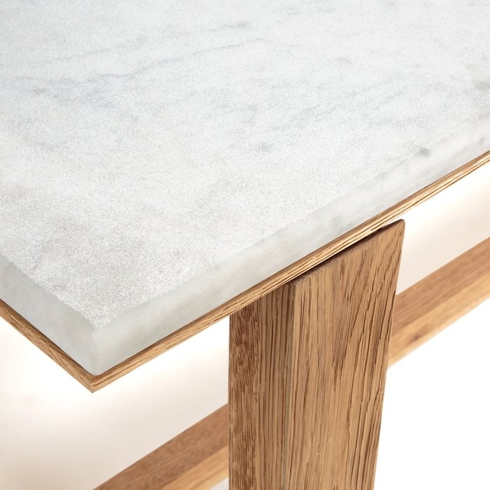 Стол обеденный Campania белого цвета - лучшие Обеденные столы в INMYROOM