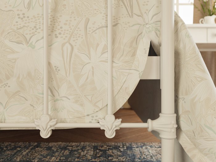 Кровать Чара 140х200 бело-глянцевого цвета - лучшие Кровати для спальни в INMYROOM