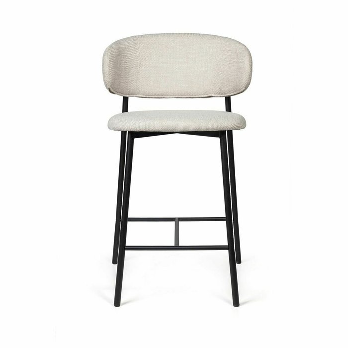 Стул полубарный Adele светло-серого цвета - купить Барные стулья по цене 23900.0