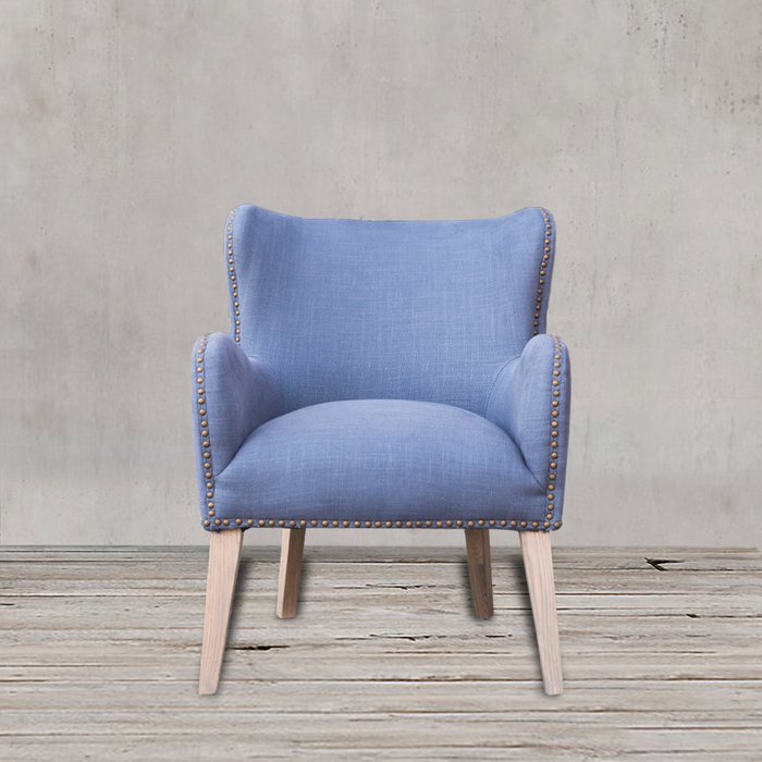 Полукресло Лори синего цвета - лучшие Интерьерные кресла в INMYROOM