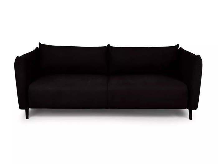 Диван-кровать Menfi черного цвета с черными ножками - купить Прямые диваны по цене 111960.0