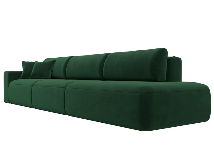 Диван-кровать Лига 036 Модерн Лонг темно-зеленого цвета с левым подлокотником - лучшие Прямые диваны в INMYROOM Диван-кровать Лига 036 Модерн Лонг темно-зеленого цвета с левым подлокотником - лучшие Прямые диваны в INMYROOM