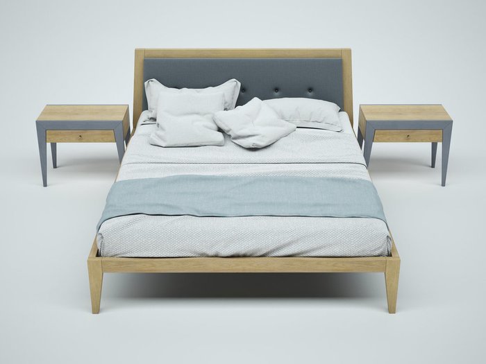 Кровать Fly new из массива дуба 200х200 - купить Кровати для спальни по цене 120440.0