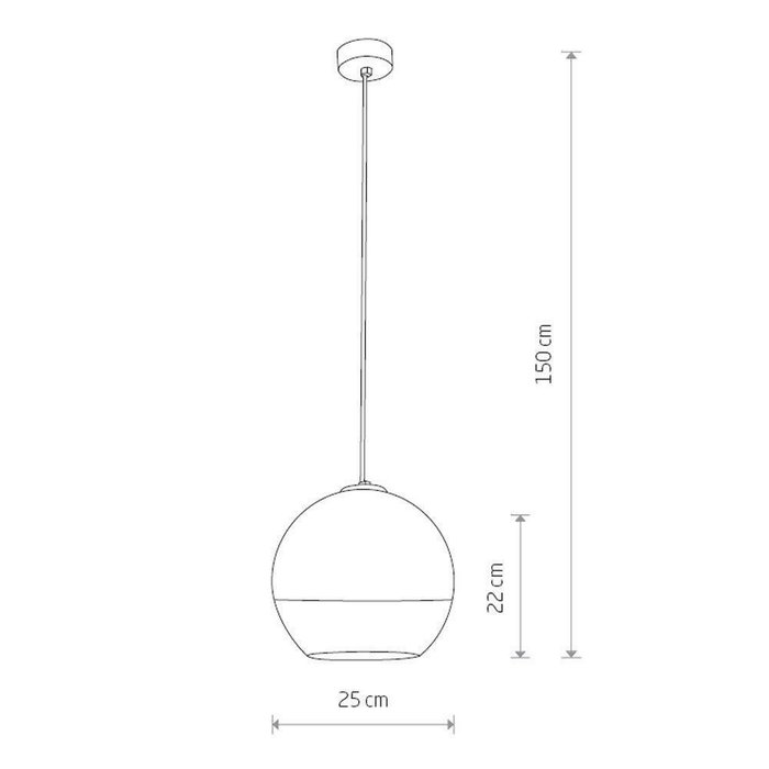 Подвесной светильник Globe PLus M из стали и стекла - купить Подвесные светильники по цене 13950.0