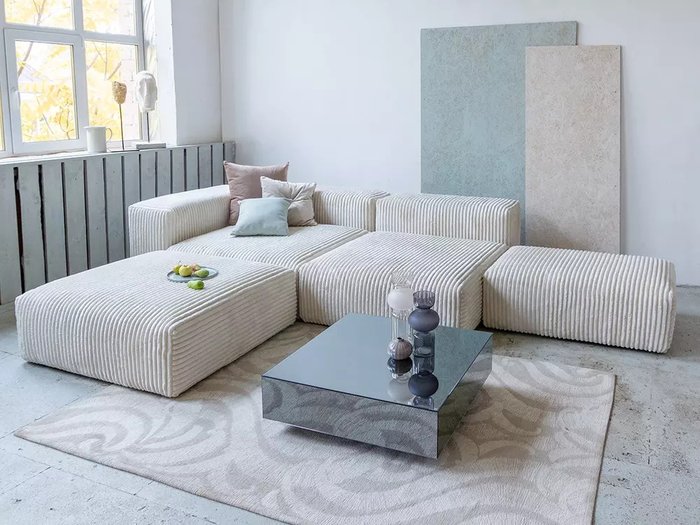 Модульный диван Sorrento бежевого цвета - лучшие Угловые диваны в INMYROOM