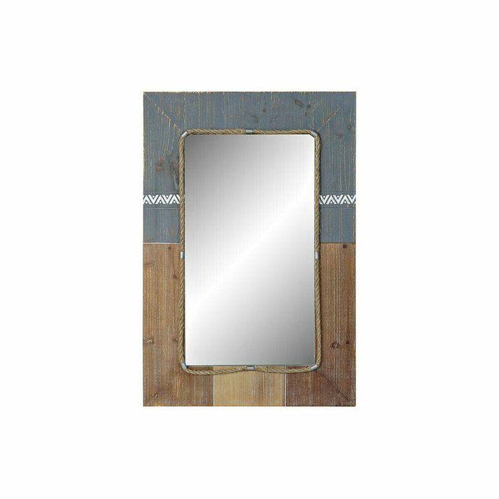 Настенное зеркало Синий Белый Натуральный 60 x 3,5 x 89,5