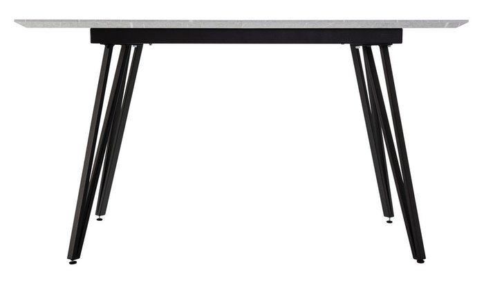 Раскладной обеденный стол Диего со столешницей цвета серого мрамора - лучшие Обеденные столы в INMYROOM